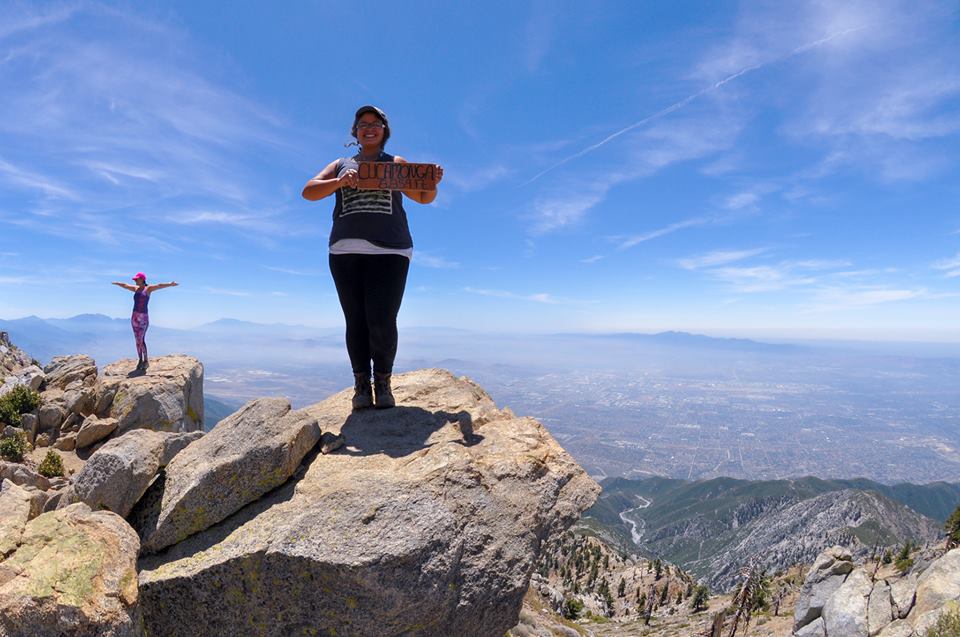 Katie hiking in Cucamonga