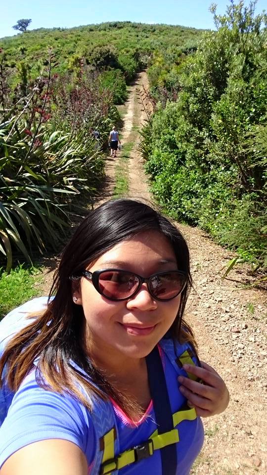 Nicole hiking in New Zealand